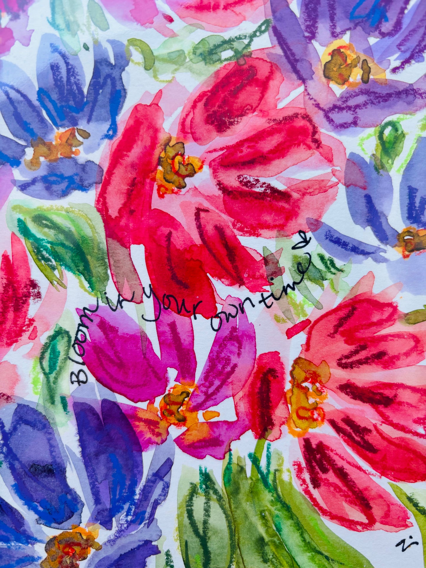 Bloom in your own time