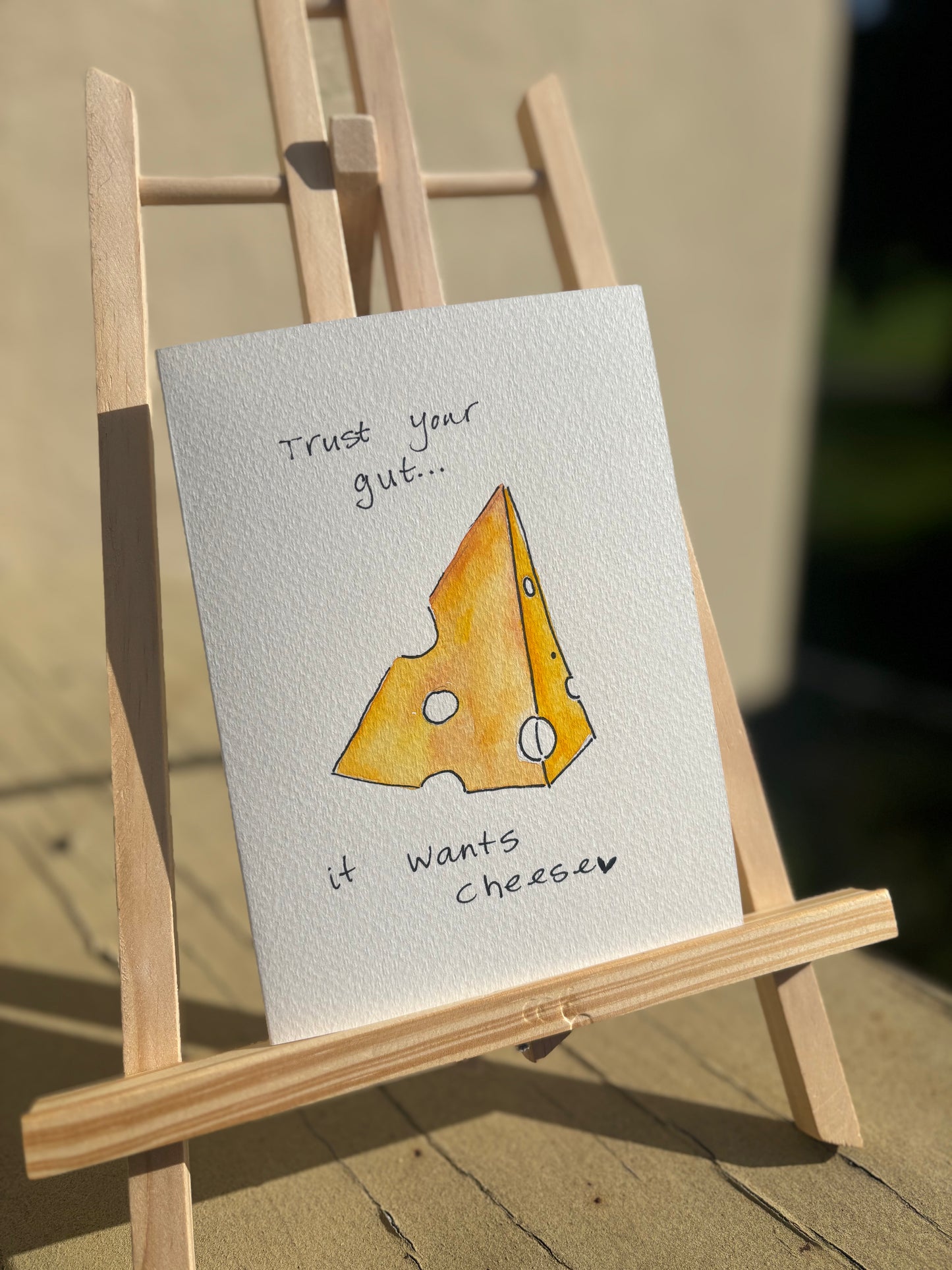 Card - Trust Your Gut...it Wants Cheese