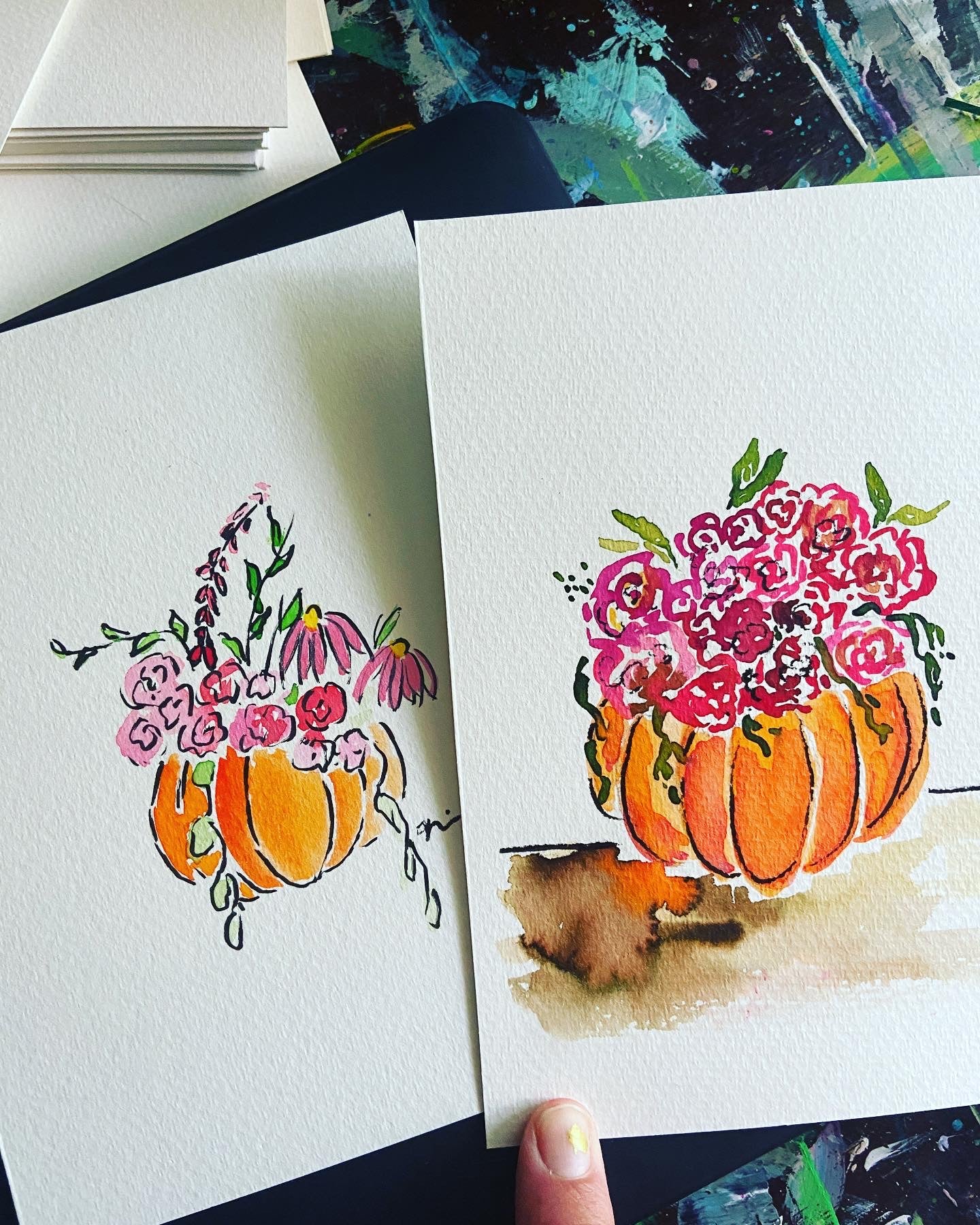 Floral Pumpkin “Farewell Summer”