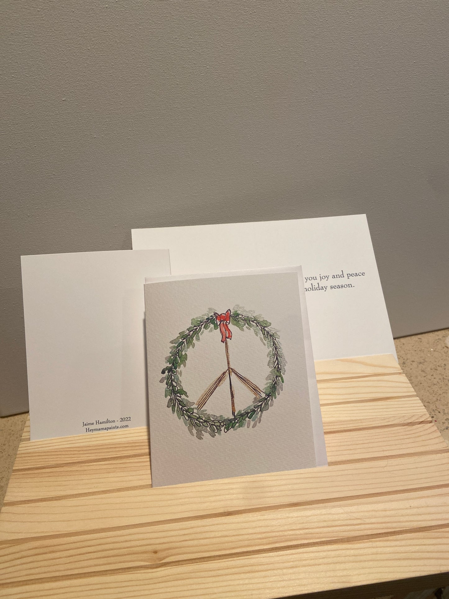 Peace Wreath Card Pack