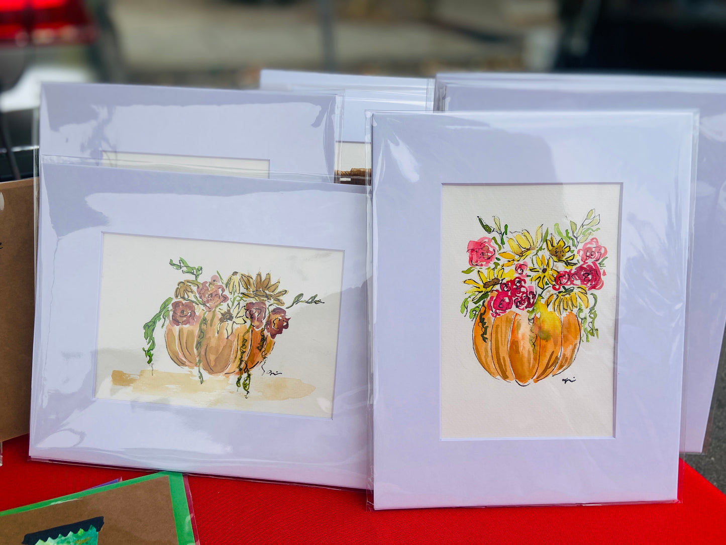 Floral Pumpkin “Autumn Colors”