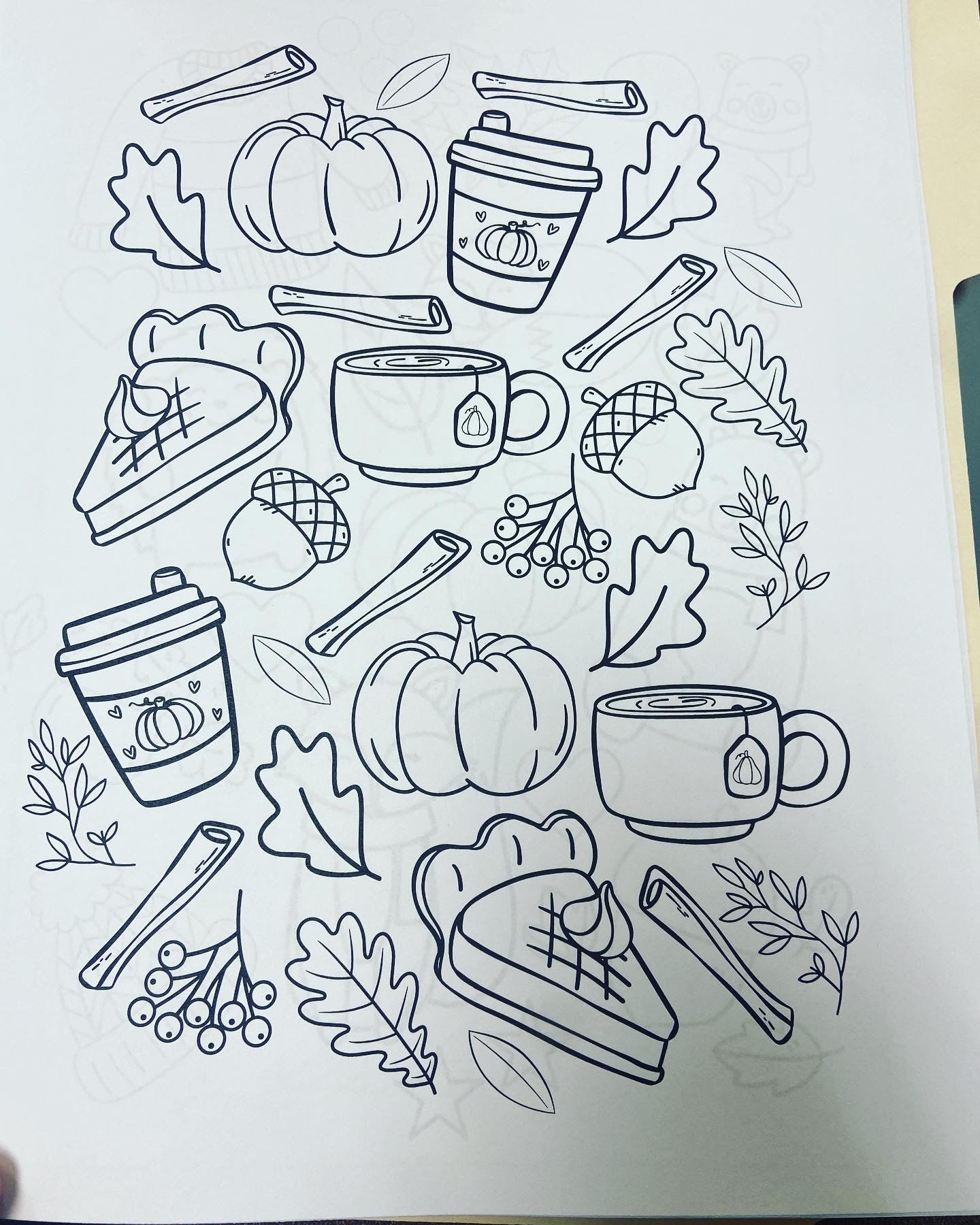 Fall Themed Coloring Pages and Crayons!