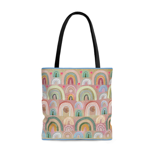 Watercolor Rainbow Tote Bag