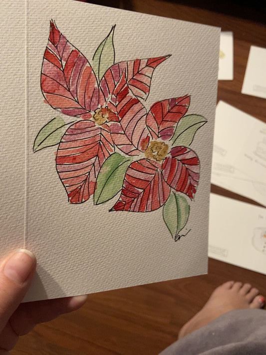 Poinsettia Card