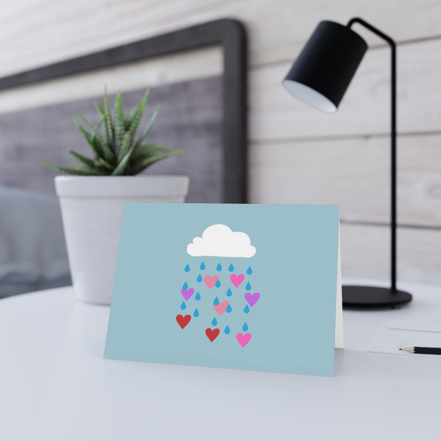 Card - Rainy Day Hearts - AUS version