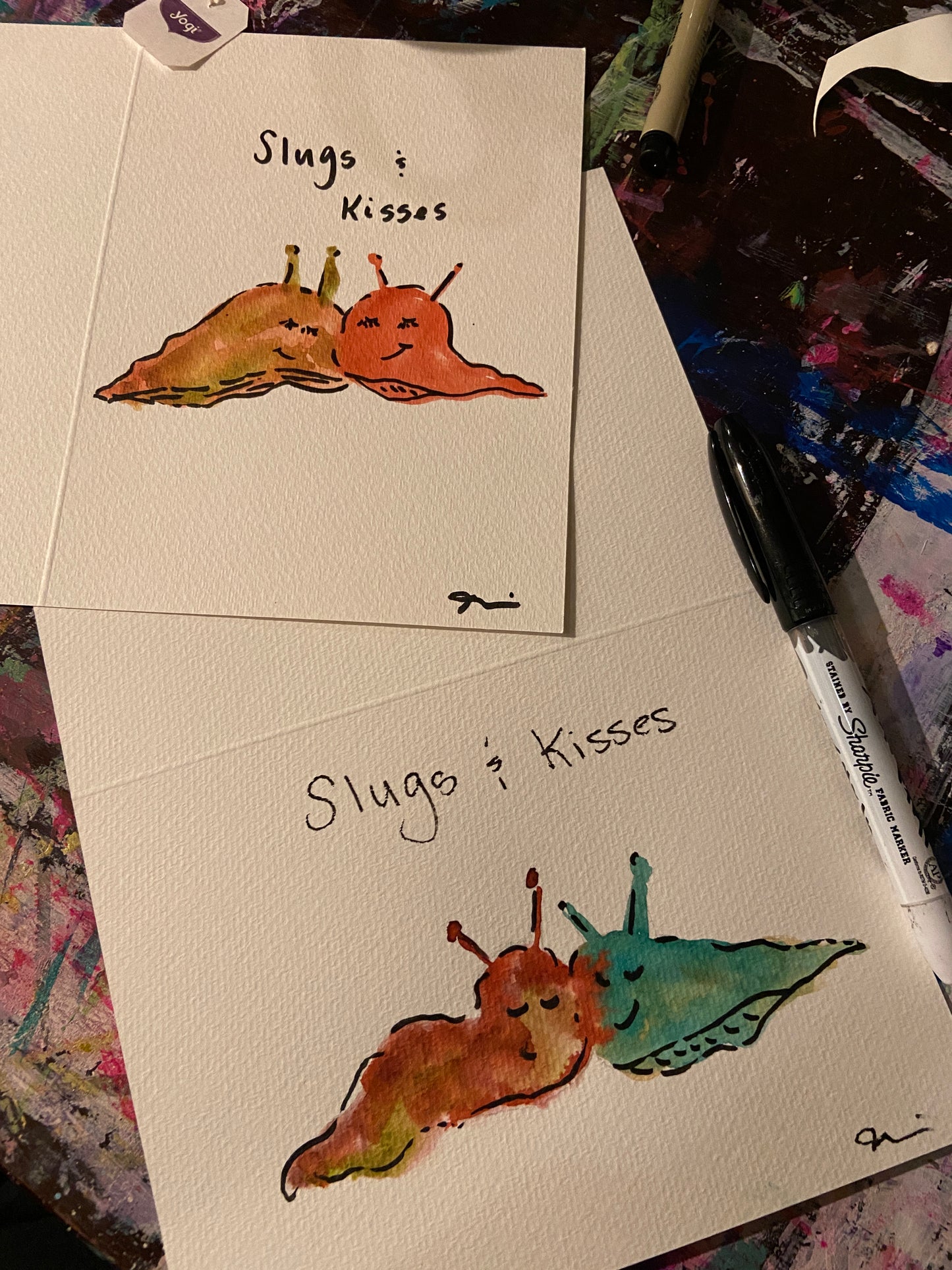 Card - Slugs and Kisses