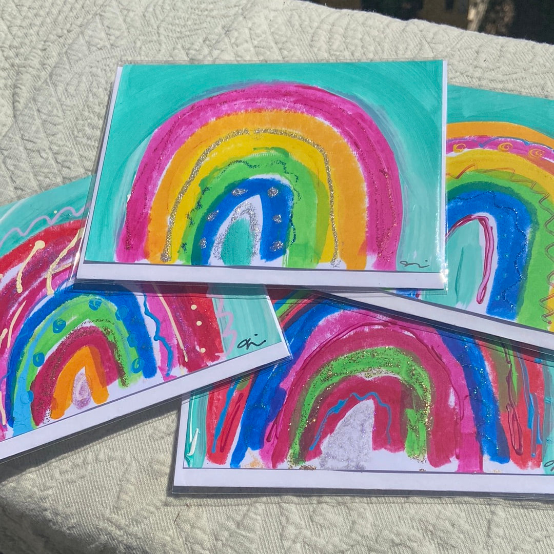 Cards - Mandala Rainbows