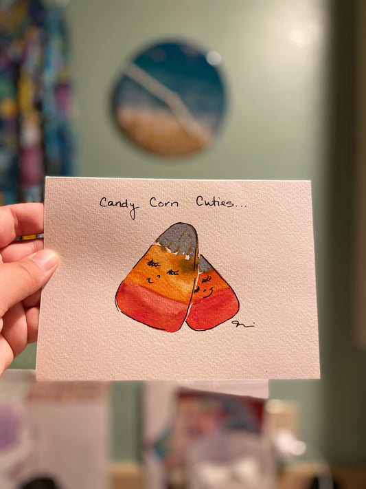 Candy corn Cuties - Card