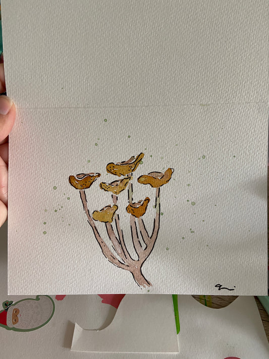Card - Funky Mushroom