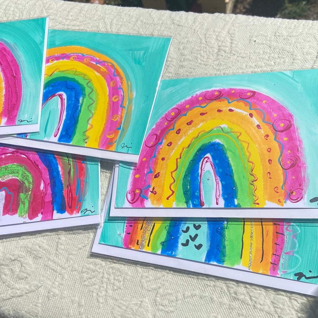 Cards - Mandala Rainbows