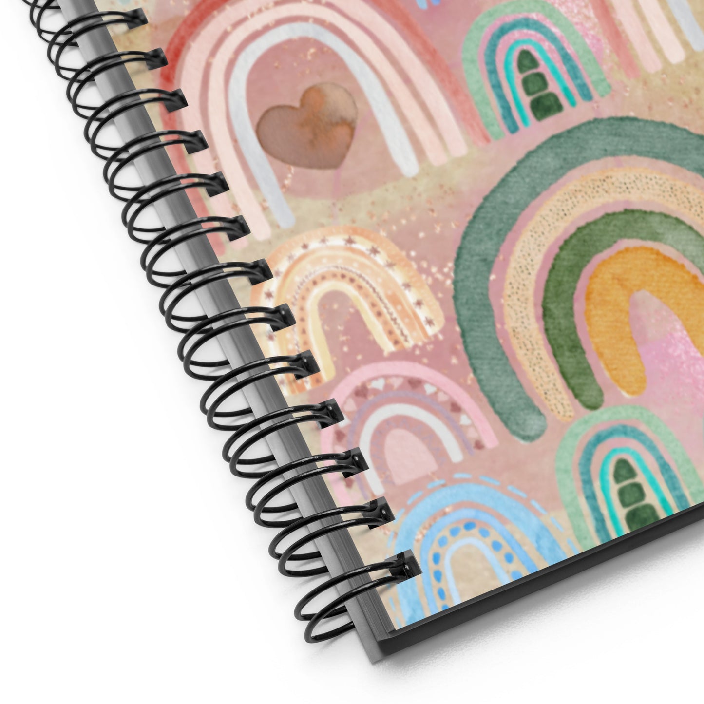 Watercolor Rainbow notebook